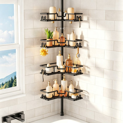 Adhesive Stainless Steel Shower Caddy