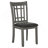 Ingall Medium Grey And Black 5-Piece Dining Set