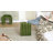 Rienna Yuna Modern U Shaped Waterfall Ottoman 19.3" Wide Beige Linen Vanity Stool with Ribbed Tufting-127948616