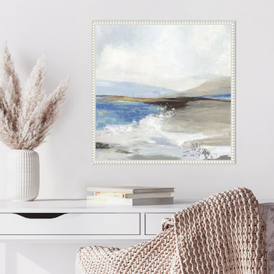 «Soft Sea II Blue» par Allison Pearce, reproduction d'art sur toile encadrée