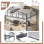 Lit mezzanine simple - gris, robuste, des enfants aux adultes-1585480707