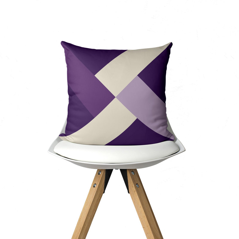 Housse de coussin d'intérieur à motif géométrique abstrait de tienna, 16 po x 1 po