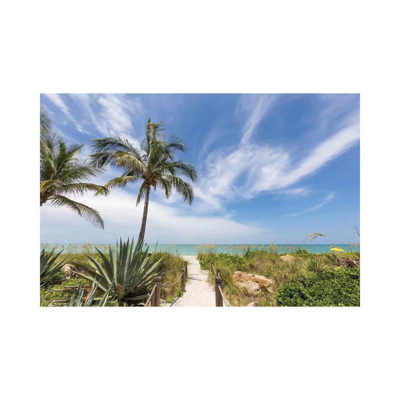 Path to the Beach par Melanie Viola - Photographie sur toile tendue, H 18 po x l 26 po x P 1,5 po