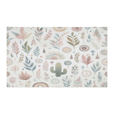 Minimal Pastel Nomad Braided Rug