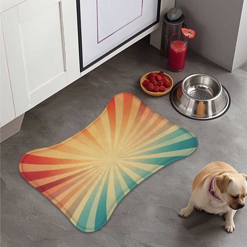 Tapis d'alimentation en os 1 pièce Groovy Flashback, XL (18 po)