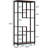 Open Display Rack,Farmhouse Bookshelf,Versatile Storage Bookcase