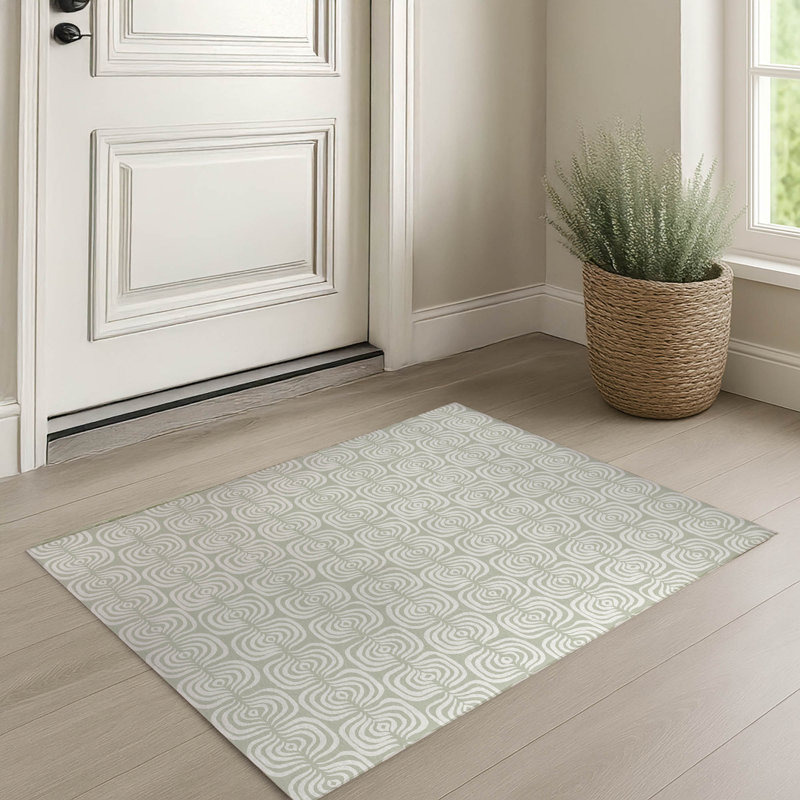 Paillasson d'intérieur The Way, Vert clair, L 60 po x L 84 po