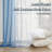 Gradient Sheer Curtains for Room Decor,Chiffon Gradient Semi Voile Rod Pocket Window Drapes,Set of 2-392777697-392777700