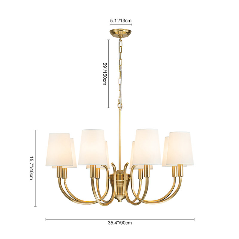 Hayleigh 8 - Light Dimmable Chandelier