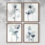 «UK CH Midnight Blossoms I», ensemble de 4 reproductions encadrées-874290139-874290138