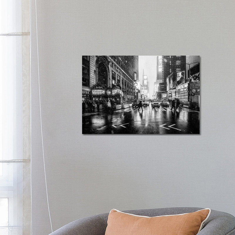 Times Square 1 Piece Wrapped Canvas Painting, 66.04 cm H x 45.72 cm W
