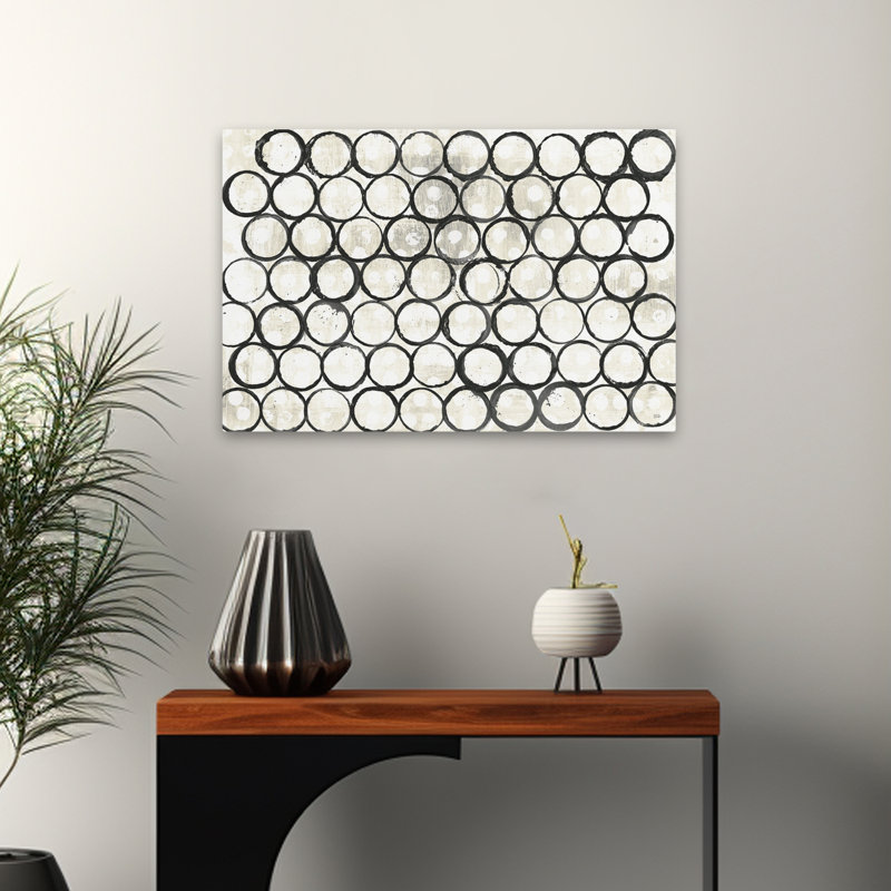 Contemporary Eclipse I Neutral, 24" H x 16" W