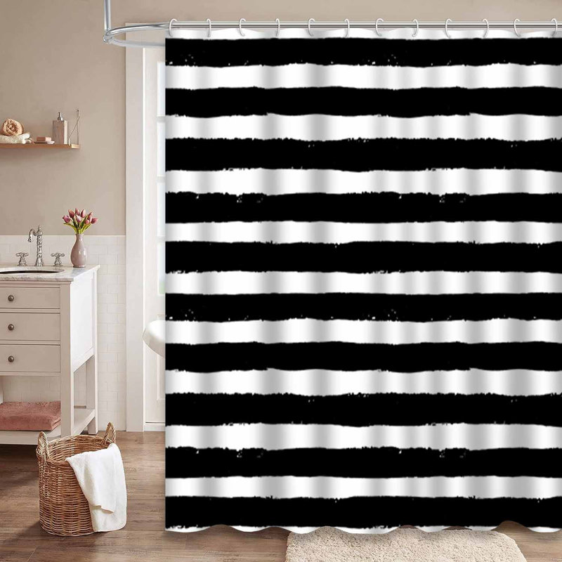 Rideau de douche à 12 crochets, 72" L x 72" W