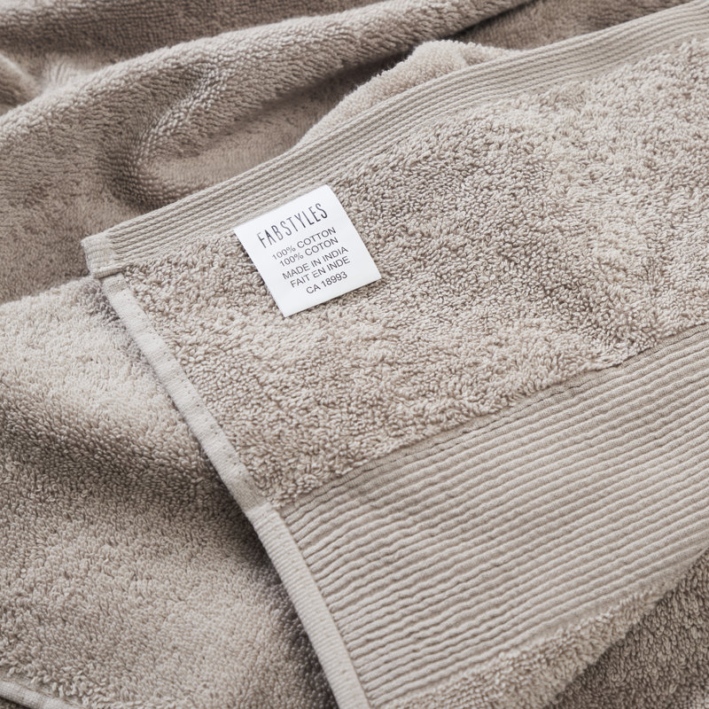 Grand drap de bain 100% coton Honesdale Luxury, Taupe