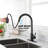 Touch Kitchen Faucet With Pull Down Sprayer-116628758