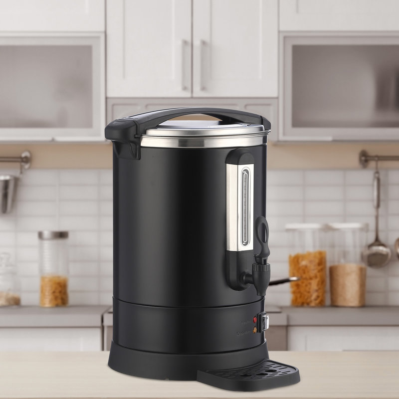 100 Cups Commercial Coffee Urn, 14L/3.8Gal Stainless Steel Coffee Maker Hot Water Urn with Keep Warm Mode, Large Double Wall Coffee Beverage Dispenser for Party Buffets, Catering, Wedding, Gathering