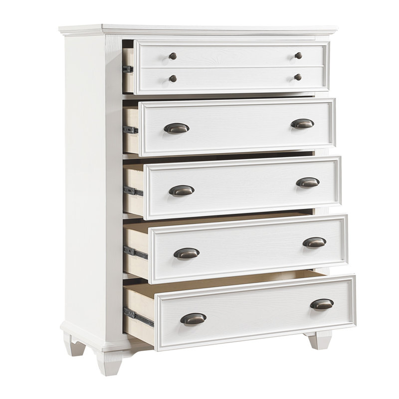 Commode haute à 5 tiroirs Lyni