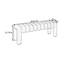 Banc rembourré en mélange de polyester Carraton-398180026-398180030