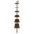 Christy Walnut Owens 96-Inch 6-Shelf Wall Bookshelf