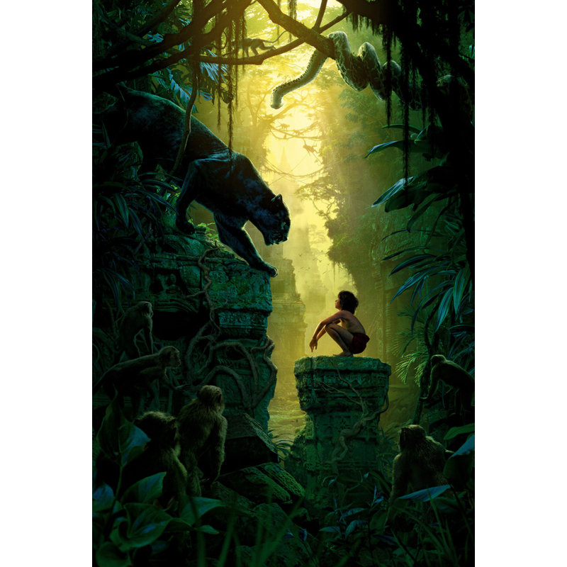 Le livre de la jungle, H 40 po x l 27 po