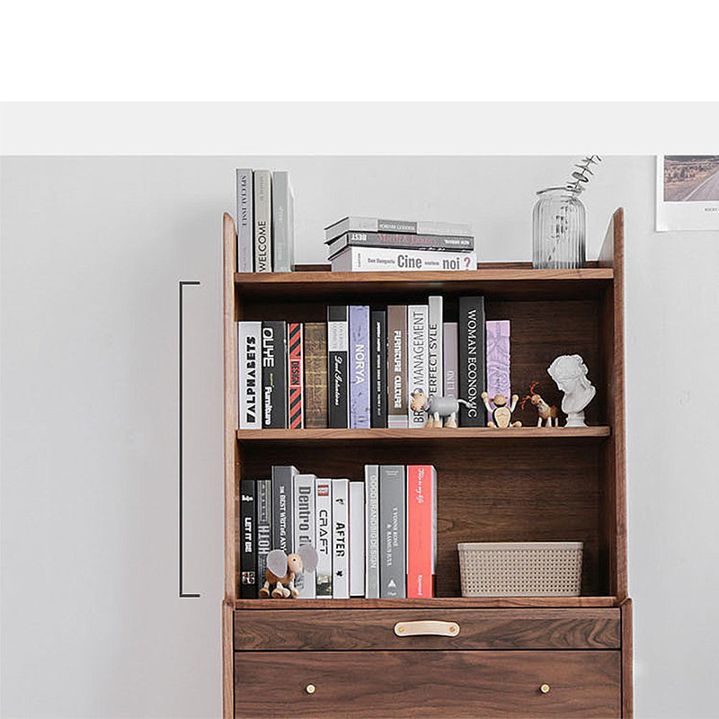 Service de thé avec bibliothèque simple, Brun