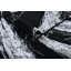 Tapis noir moderne à motif abstrait Selena Collection-129313131