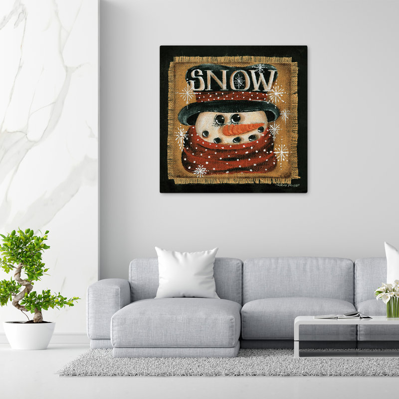 Neige, art contemporain des Fêtes, H 48 po x l 48 po