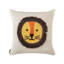Anicette Animal Print Beige Square Cushion