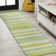 Aliyaah Gradient Ticking Striped Green/Blue Rug