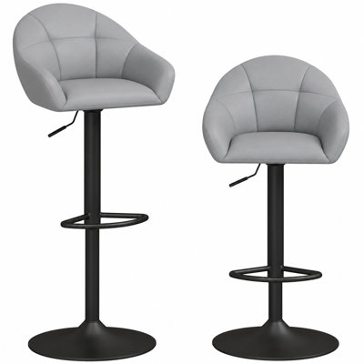 Swivel Upholstered Bar Stool