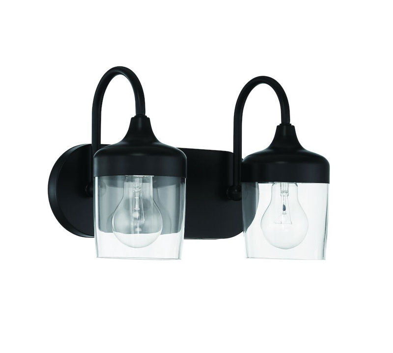 Wrenn 2 - Light Vanity Light, Matte Black