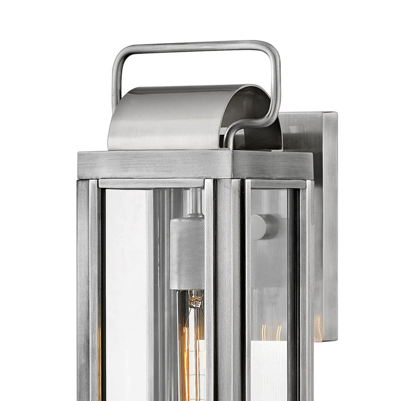 Sag Harbor Single Light Outdoor Wall Mount Lantern - Bulb Included, Black, 16.25" H x 5.5" W x 7.5" D