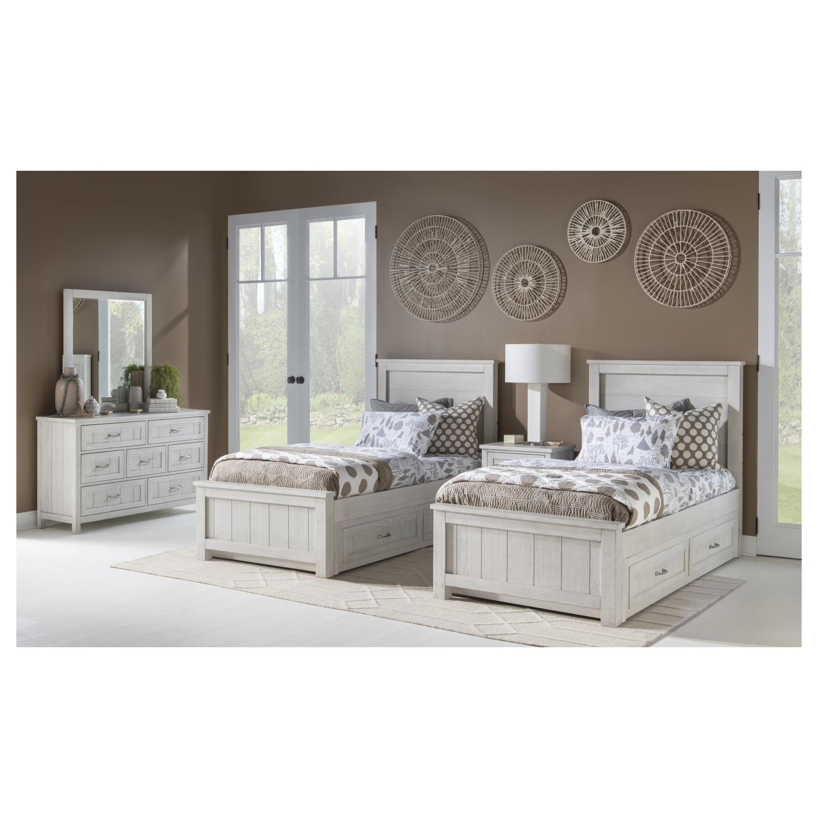 Complete Panel Bed, 3/3, Twin