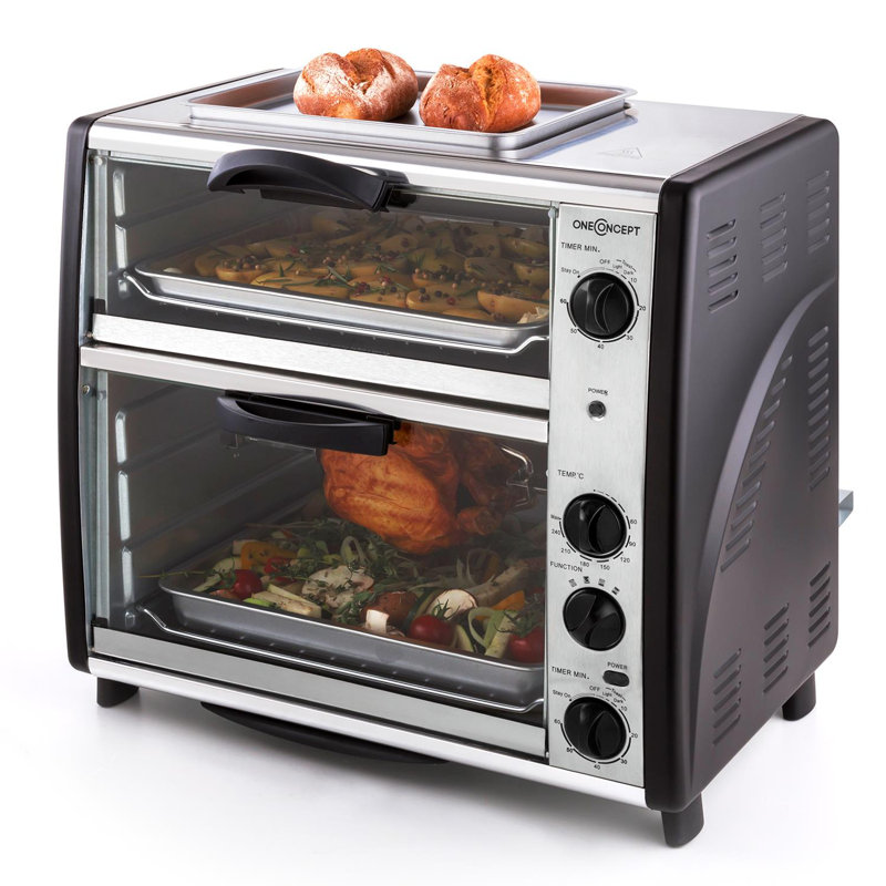 OneConcept Toaster Oven with Rotisserie