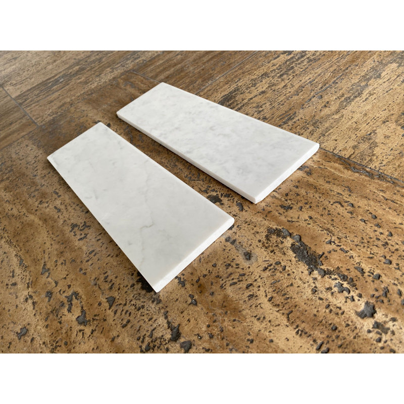 Carreau de mur et de plancher en marbre 4 po x 12 po