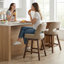 Tabouret de bar pivotant en similicuir Bisto-1251283862-1251283857