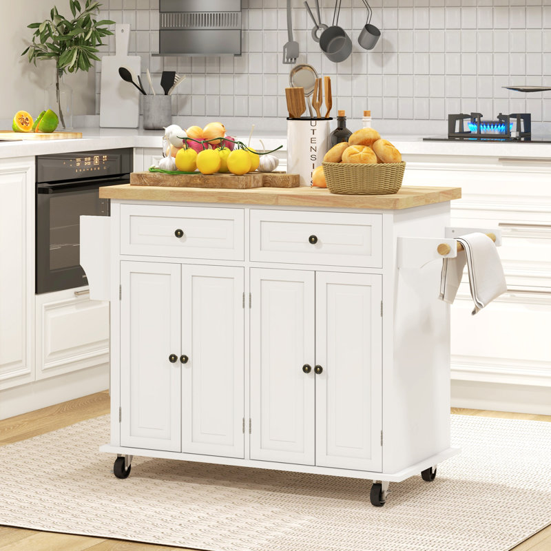 111 cm W Kitchen Island with