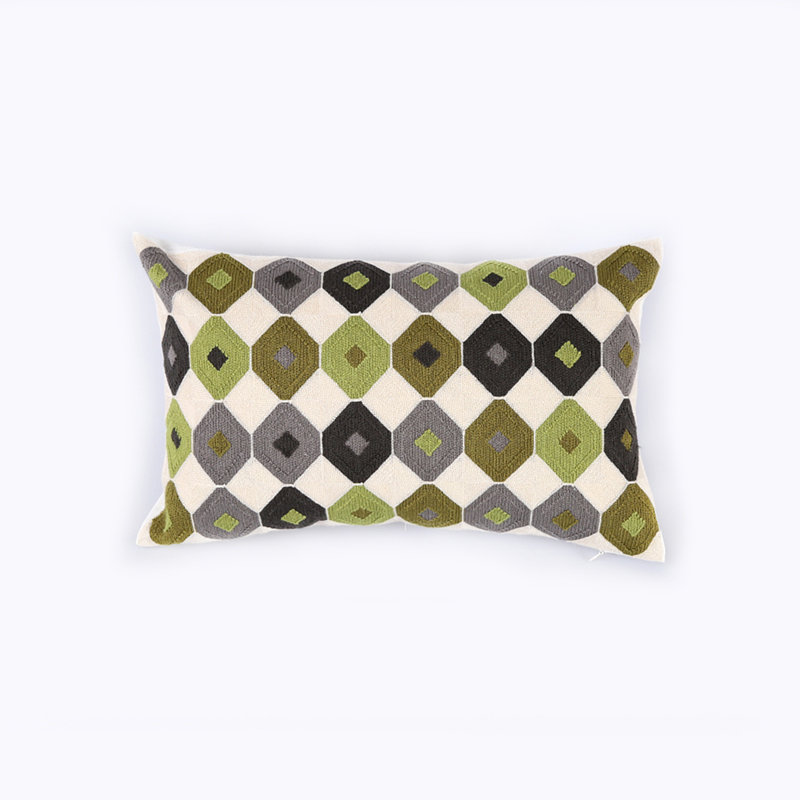  Housse de coussin en coton, Pas de bourre, Turquoise
