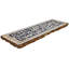 11.75 in. x 4 in. Hand Painted Marble Decorative Accent