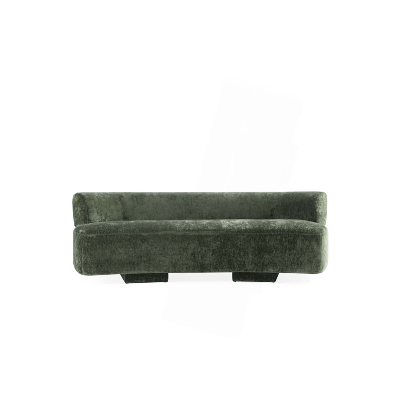 Canapé Modern, H 29,5 po x l 90,6 po x P 44,5 po, Vert olive