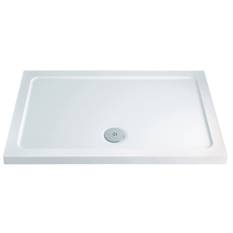  Shower Tray - White, 4.5cm H x 76cm W x 140cm L