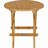 Round Teak Solid Wood Foldable Outdoor Side Table , 20 " W 20 " D