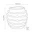 Bobble Fibrestone  Decorative Planter-110455049-110455048