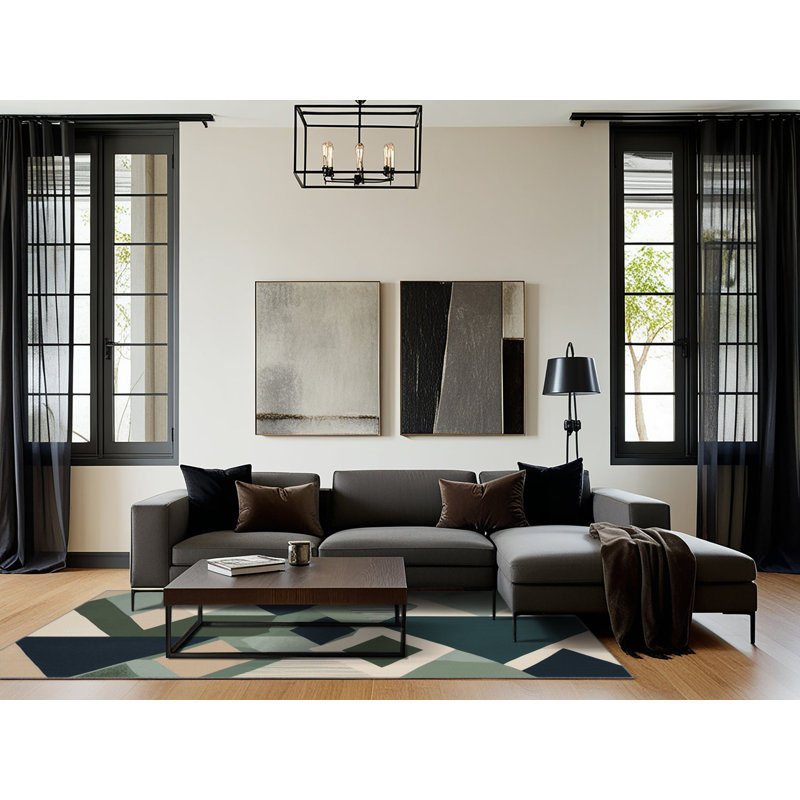 Aurora Journey Rug, Round 7'