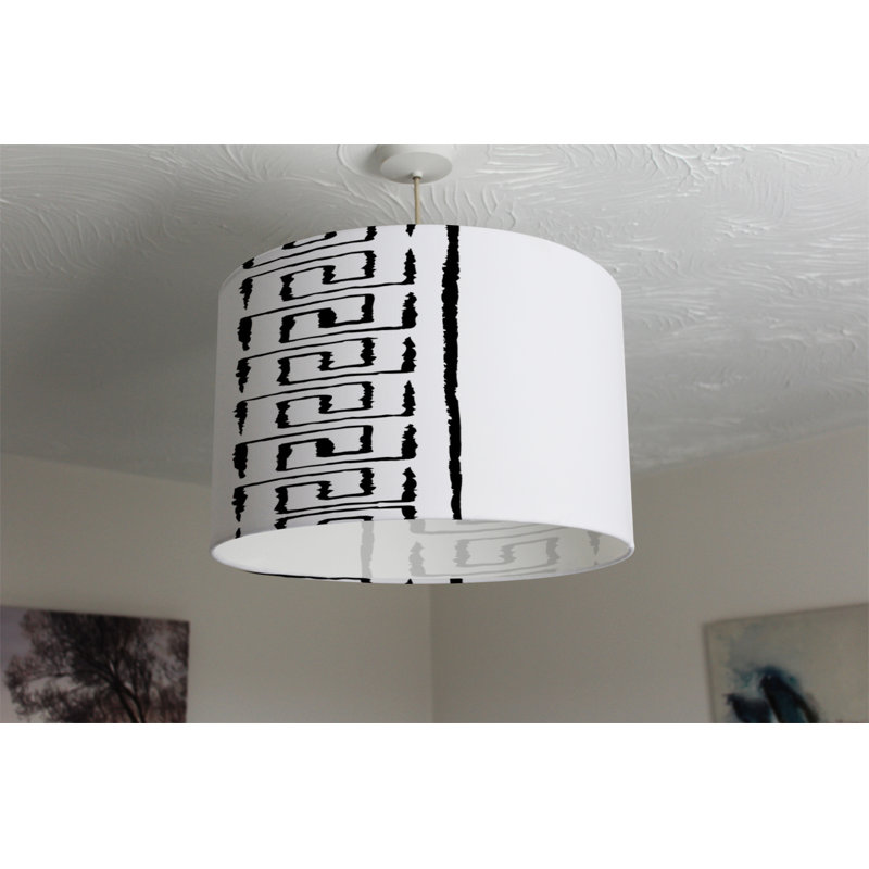 Cotton Drum Lamp Shade ( Uno ), 25cm H x 40cm W x 40cm D