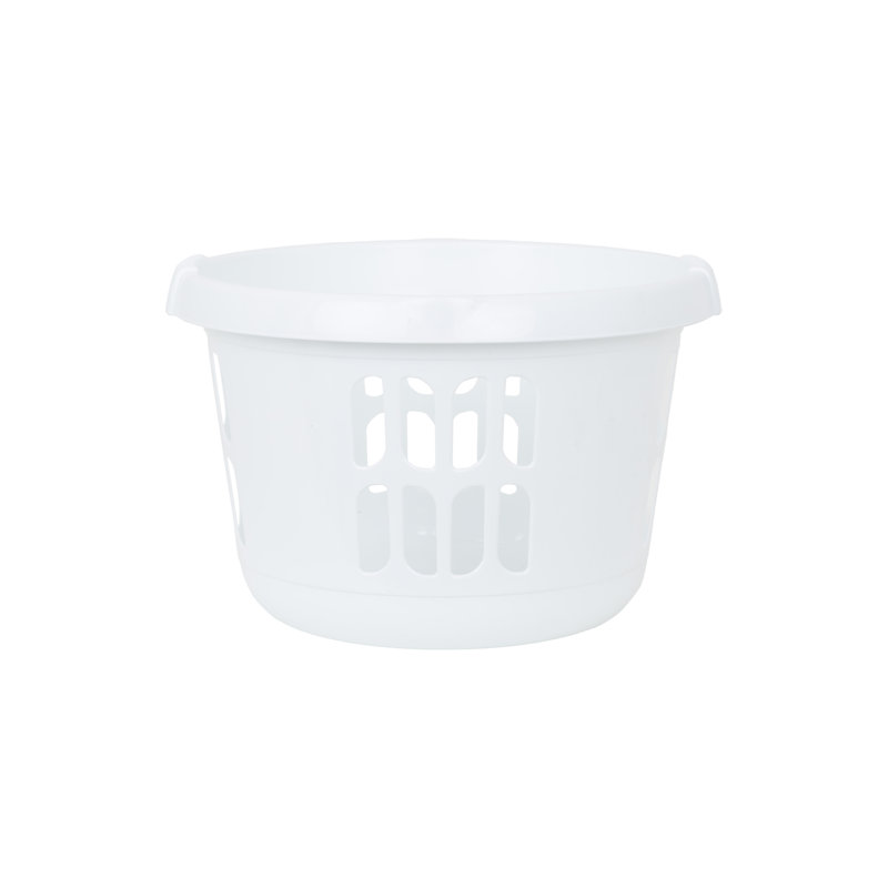 Wham Deluxe Round Laundry Hamper Ice White, Medium 60" x  44" x 65"