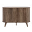 Buffet ovale cannelé moderne avec portes coulissantes de 42,1 po Aurel-114324383