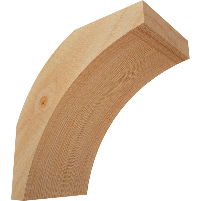 Genouillère Thorton, Sapin Douglas de 3 1/2 po (lisse), 6 po X P 6 po H
