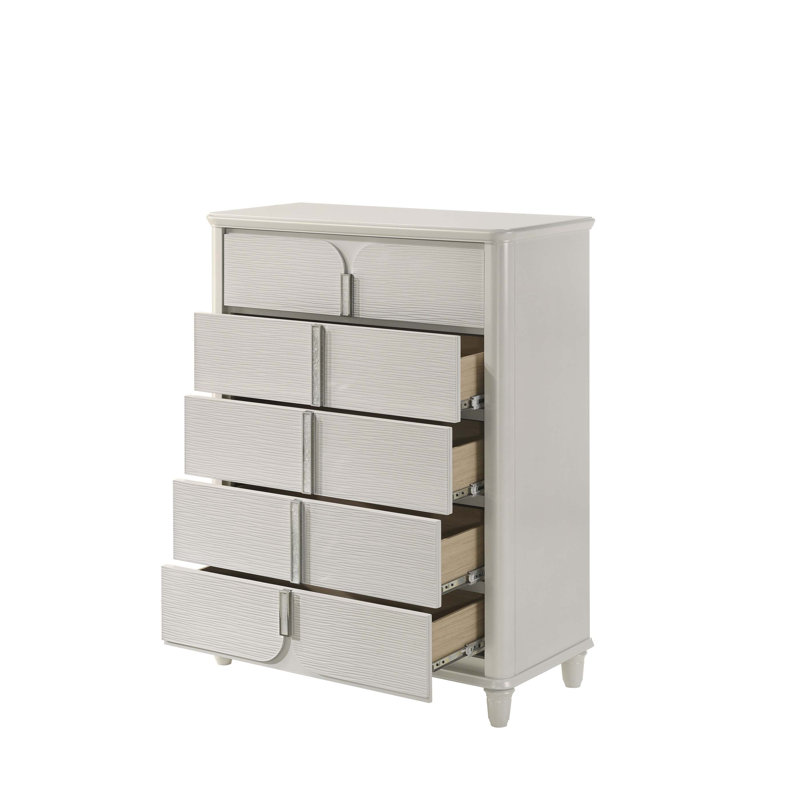 Laveda Pearl White Finish Chest