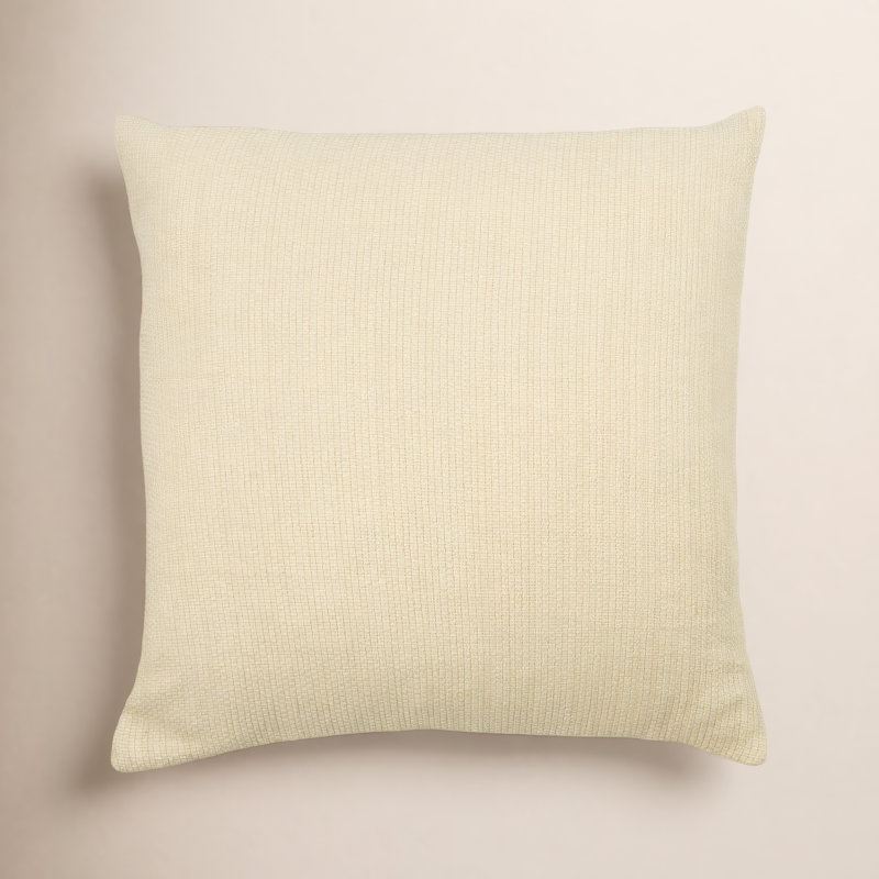 Coussin en coton Brocka, Beige